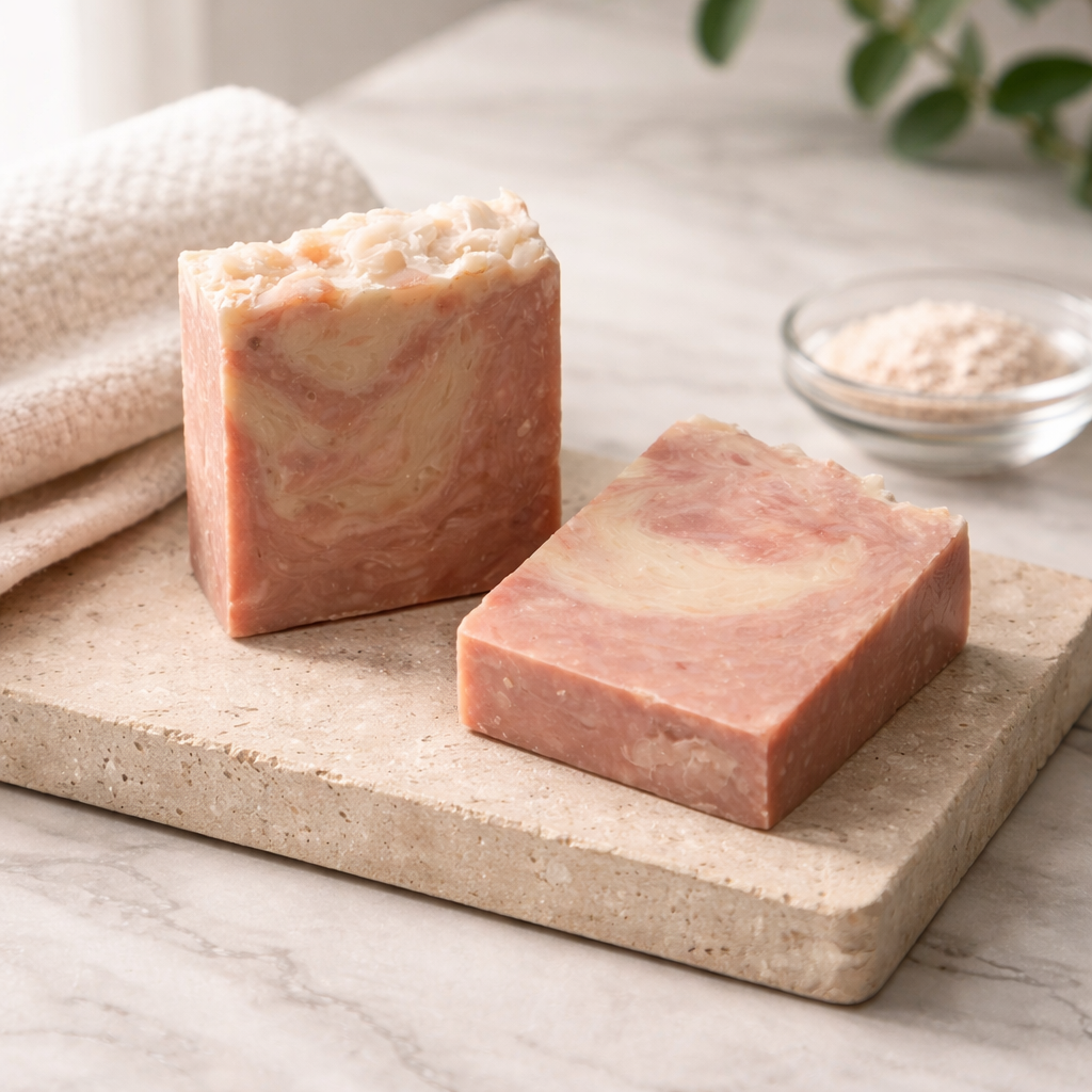 Peppermint Confetti Bar | Cooling Kaolin Clay & Shea Butter Soap